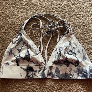 Pink sports bra